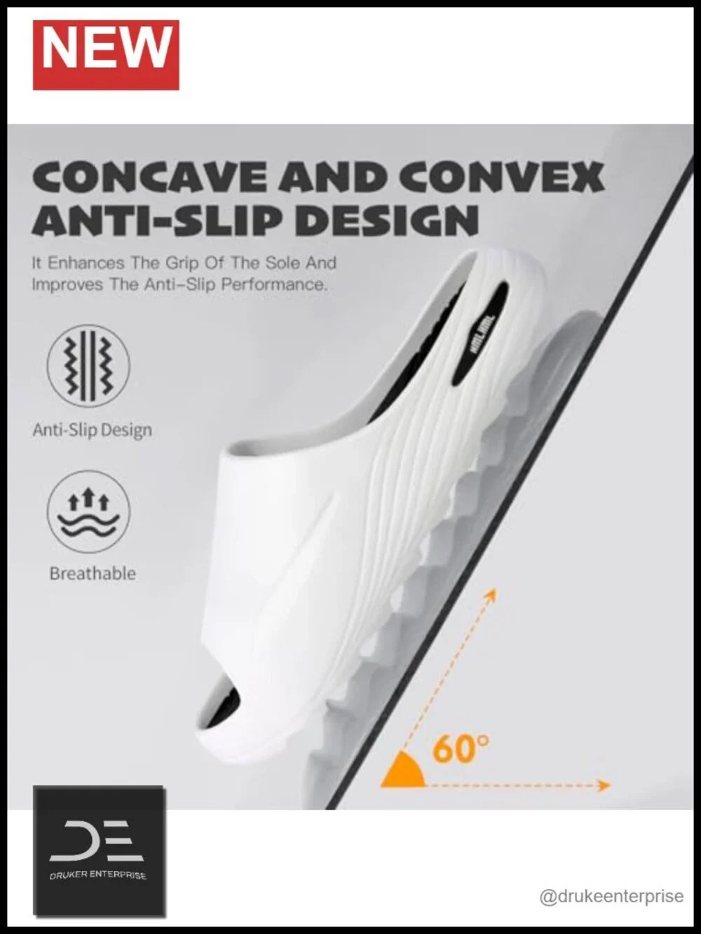 Recovery Slides with Orthotic Arch Support for Plantar Fasciitis, Cushioned